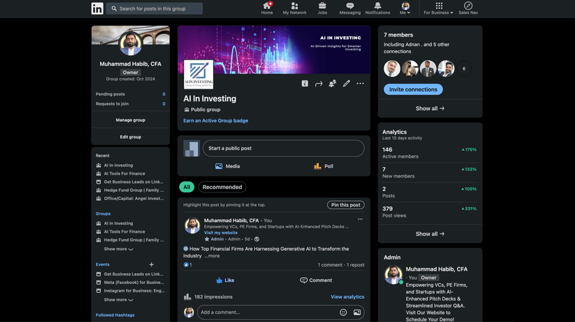 AI in Investing - LinkedIn Group